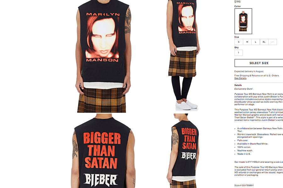 Das Bieber-Manson-Shirt.
