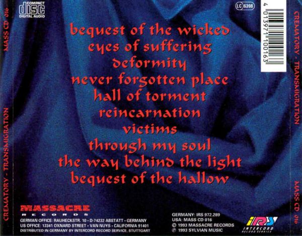 Crematory - Transmigration