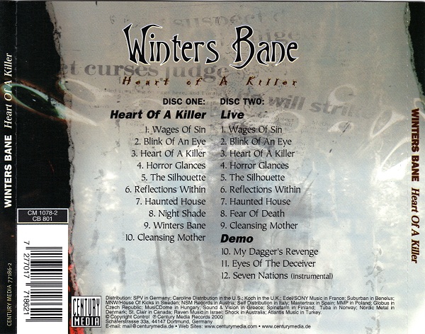 Winters Bane - Heart Of A Killer