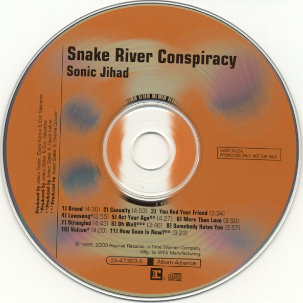 Snake River Conspiracy- Sonic Jihad
