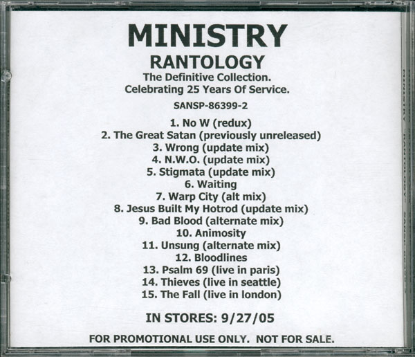 Ministry - Rantology