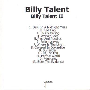 Billy Talent - Billy Talent II