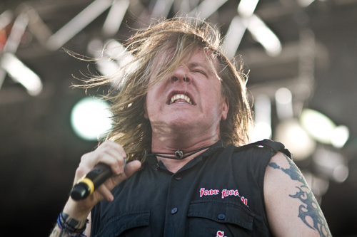 Ex-Fear Factory-Sänger Burton C. Bell auf dem With Full Force 2010