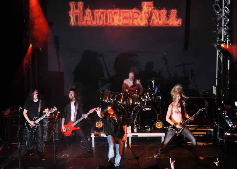 Hammerfall live, 28.04.2011 Hamburg, Gruenspan