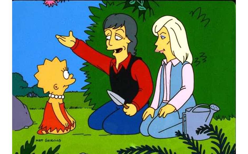 THE SIMPSONS: Lisa and guest stars Paul and Linda McCartney in the 'Lisa The Vegetarian' episode of THE SIMPSONS on FOX.  ...