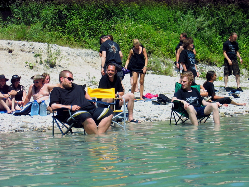 Glückliche Fans beim Metalcamp 2011, Tolmin, Slowenien