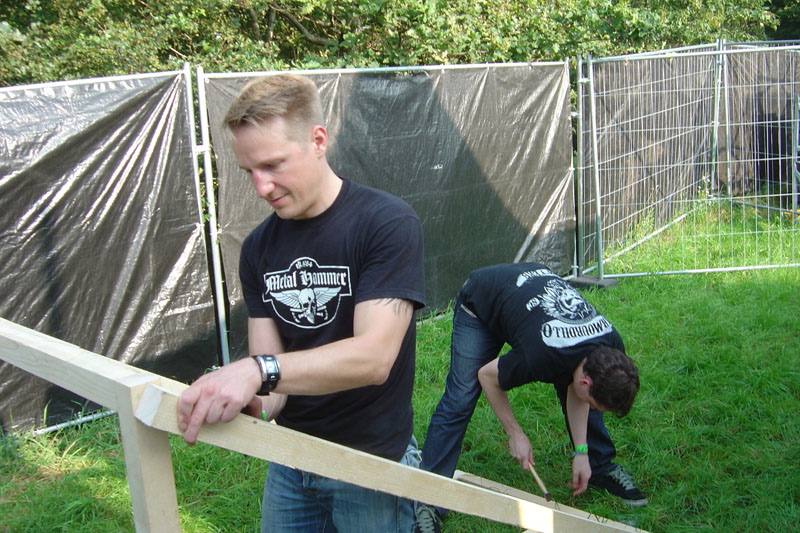 METAL HAMMER Big Four Aufsteller beim Wacken 2011