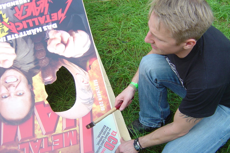 METAL HAMMER Big Four Aufsteller beim Wacken 2011