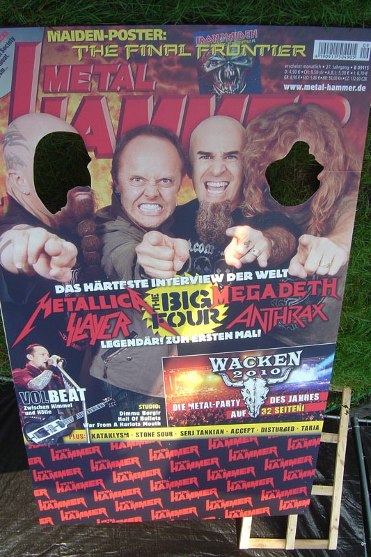 METAL HAMMER Big Four Aufsteller beim Wacken 2011