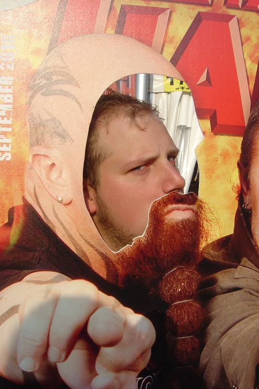 METAL HAMMER Big Four Aufsteller beim Wacken 2011