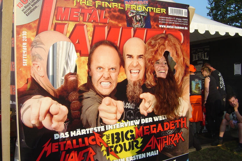 METAL HAMMER Big Four Aufsteller beim Wacken 2011