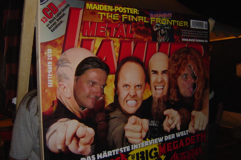 METAL HAMMER Big Four Aufsteller beim Wacken 2011