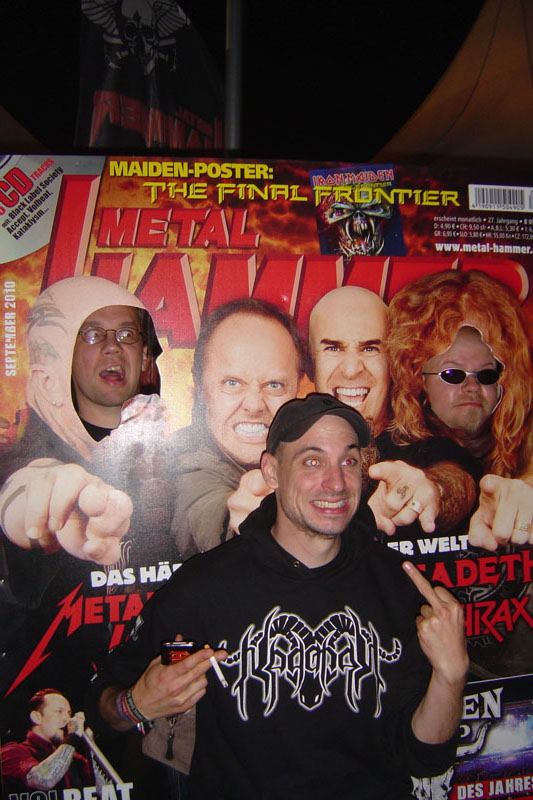 METAL HAMMER Big Four Aufsteller beim Wacken 2011
