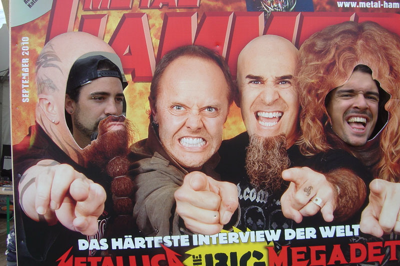 METAL HAMMER Big Four Aufsteller beim Wacken 2011