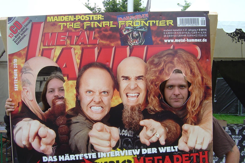 METAL HAMMER Big Four Aufsteller beim Wacken 2011