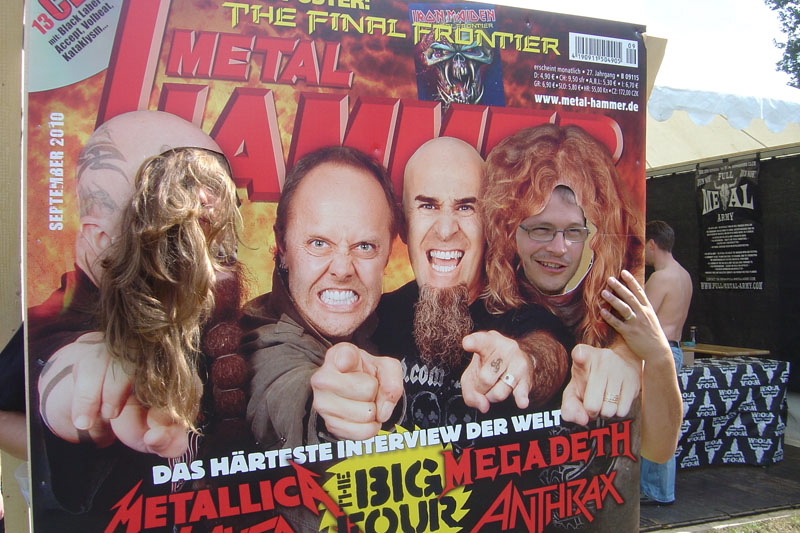 METAL HAMMER Big Four Aufsteller beim Wacken 2011