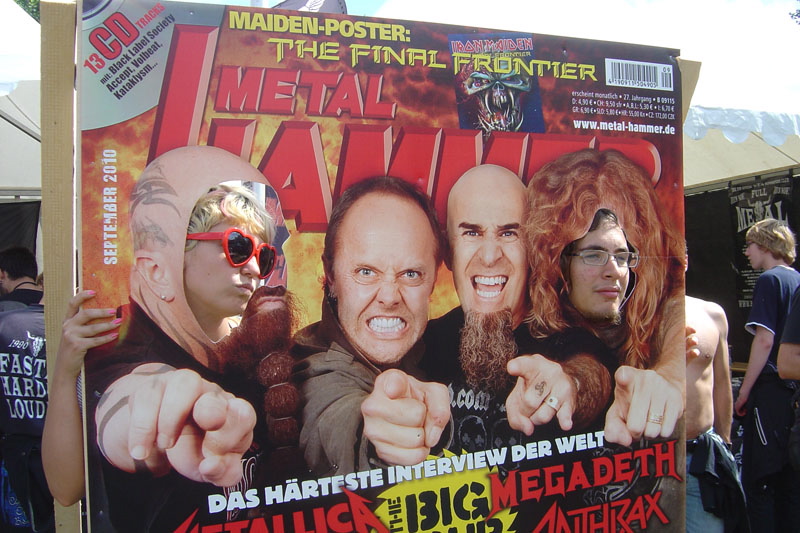 METAL HAMMER Big Four Aufsteller beim Wacken 2011