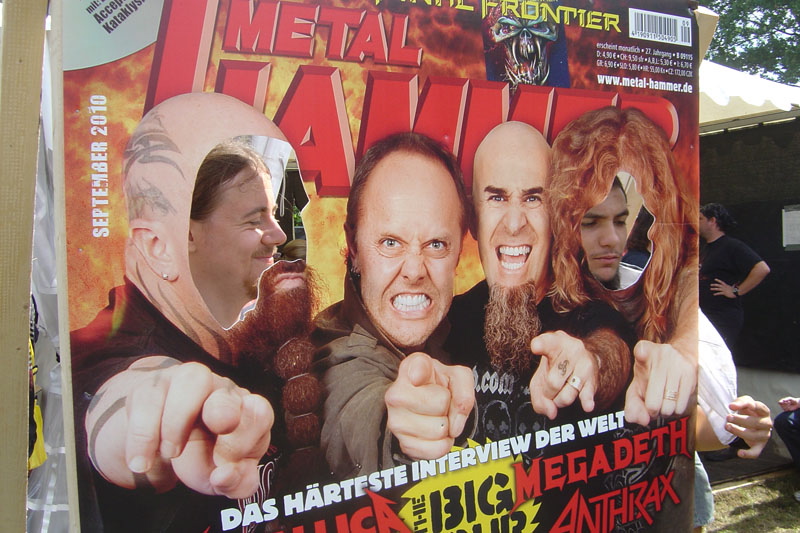 METAL HAMMER Big Four Aufsteller beim Wacken 2011