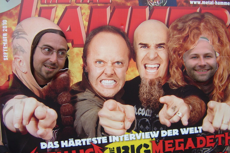 METAL HAMMER Big Four Aufsteller beim Wacken 2011