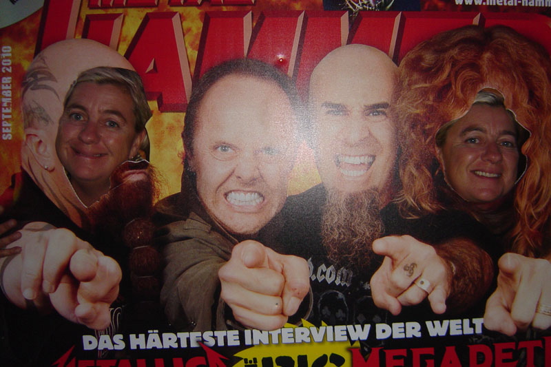 METAL HAMMER Big Four Aufsteller beim Wacken 2011