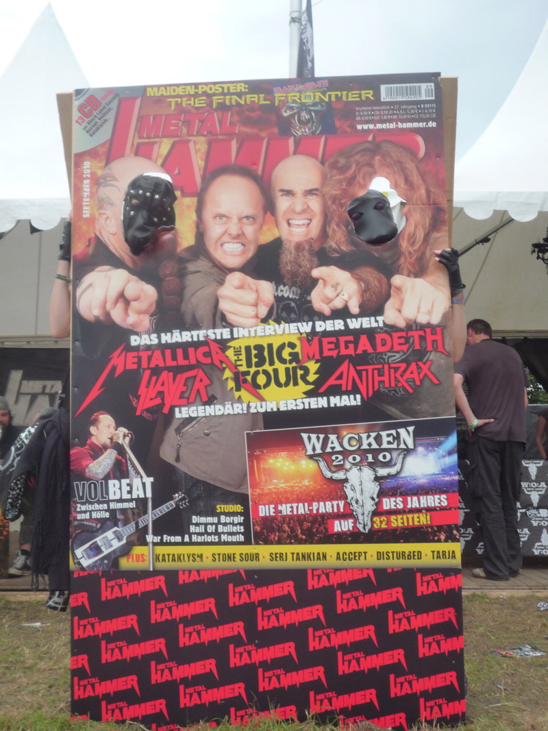 METAL HAMMER Big Four Aufsteller beim Wacken 2011