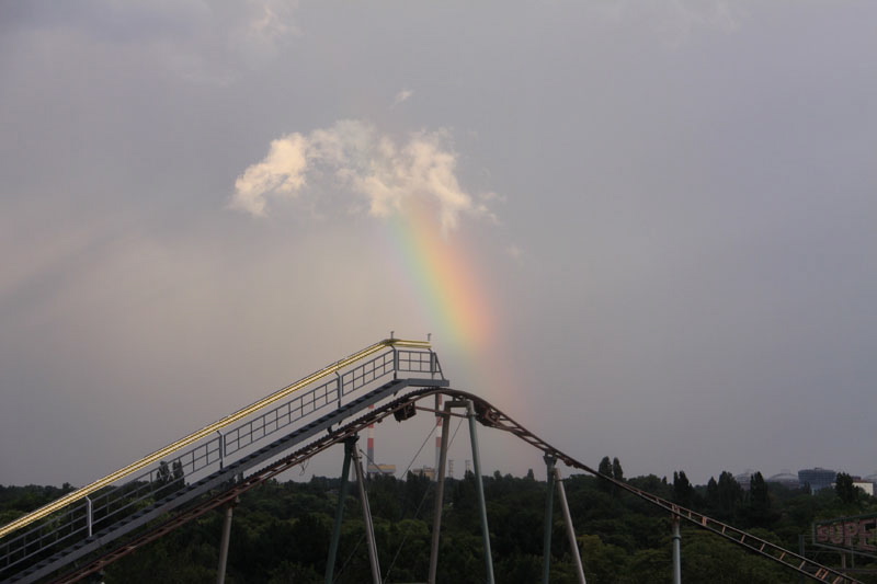 Mit den Österreichern Freund Hein im Riesenrad