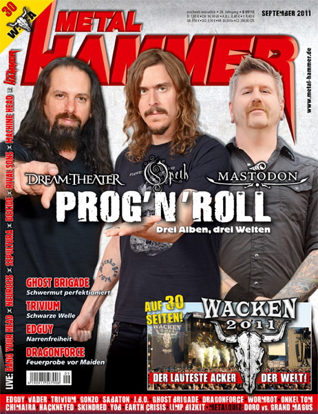 Opeth auf dem METAL HAMMER Cover, Ausgabe September 2011