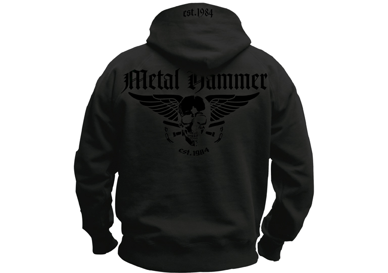 Metal Hammer Hoodie, Special Edition, schwarz auf schwarz