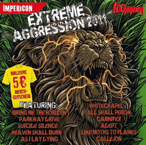 Extreme Aggression 2011, Sampler, Cover