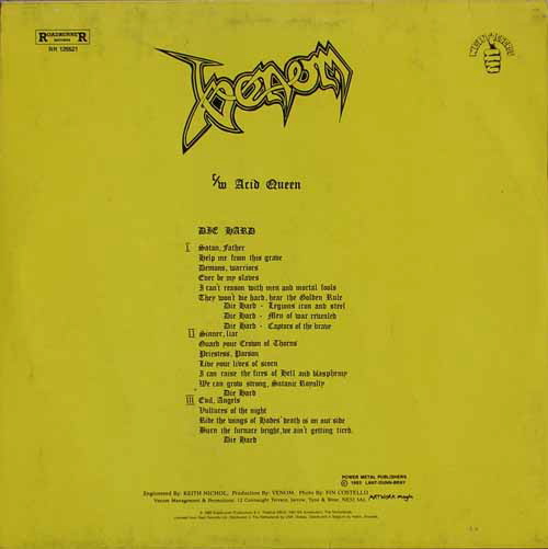 Venom, durch ihre Historie der Cover-Artworks