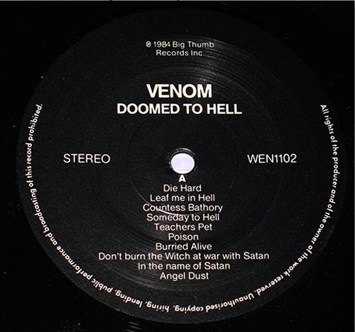 Venom, durch ihre Historie der Cover-Artworks