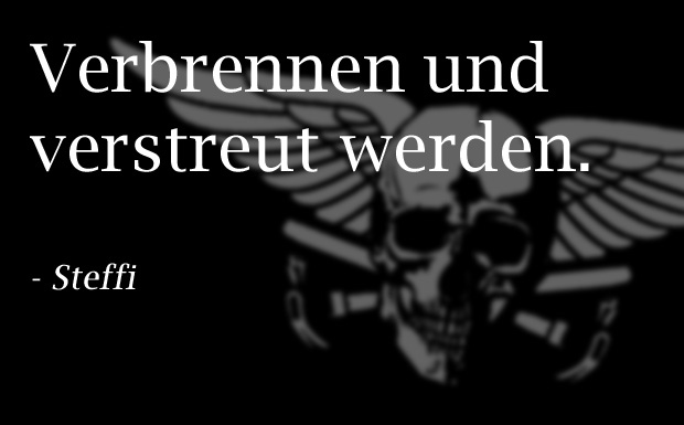 Asche, Munition, Vinyl - so wollen METAL HAMMER Leser nach dem Tod erhalten bleiben