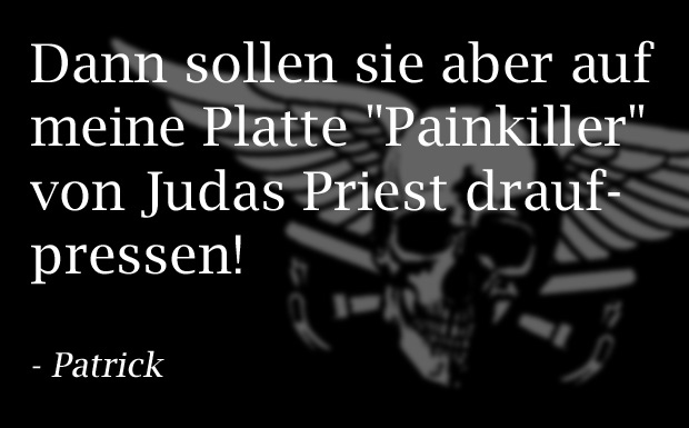 Asche, Munition, Vinyl - so wollen METAL HAMMER Leser nach dem Tod erhalten bleiben