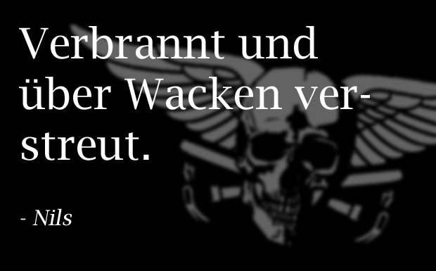 Asche, Munition, Vinyl - so wollen METAL HAMMER Leser nach dem Tod erhalten bleiben