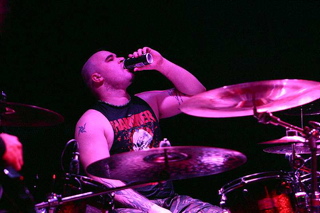 Evile, live, 17.01.12 München, Backstage