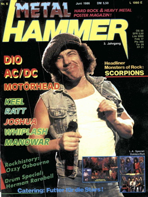 Der METAL HAMMER in den 80ern