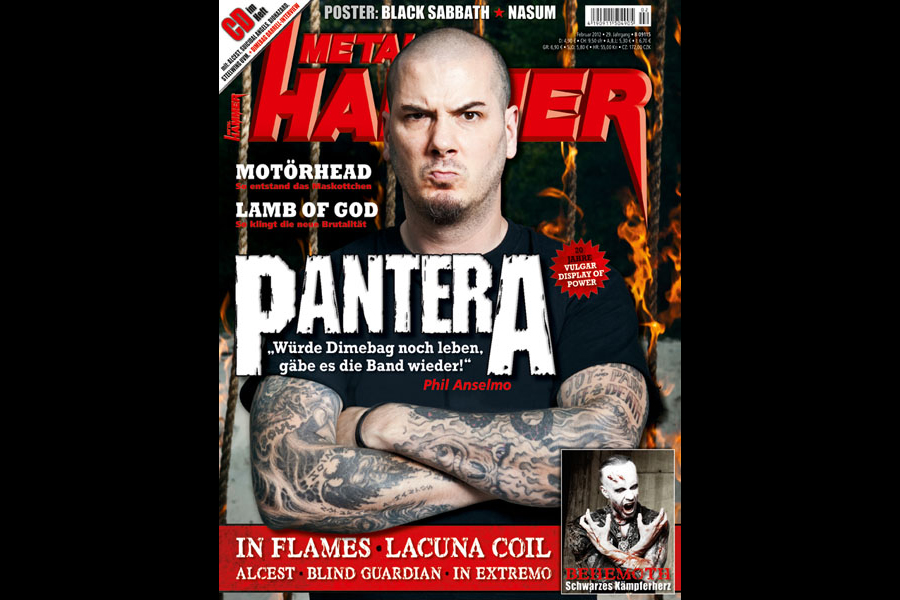 Pantera auf dem METAL HAMMER Cover 02 / 2012