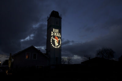 Wacken Open Air, Raiffeisenturm zu Weihnachten