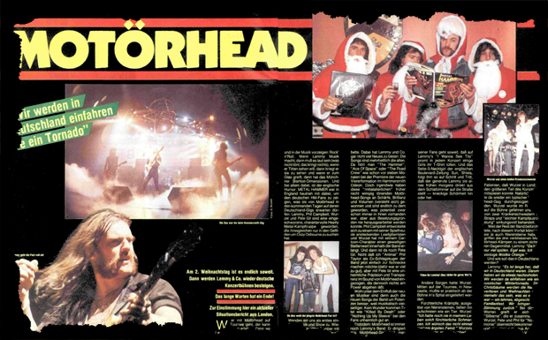 Motörhead Feature Ausriss 1985
