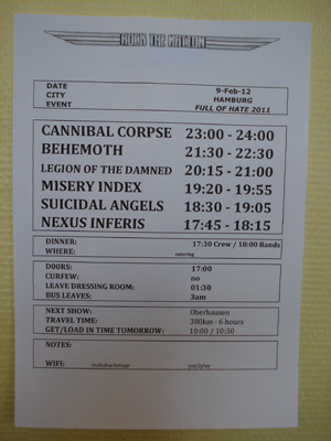 Hinter den Kulissen der Cannibal Corpse + Behemoth Tour