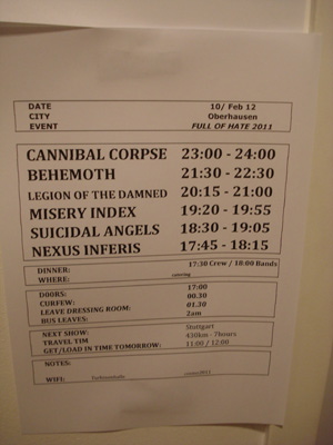 Hinter den Kulissen der Cannibal Corpse + Behemoth Tour