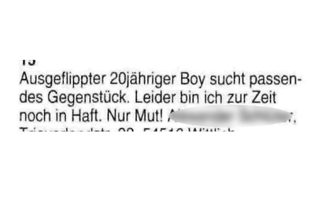 Kleinanzeigen aus dem METAL HAMMER-Archiv