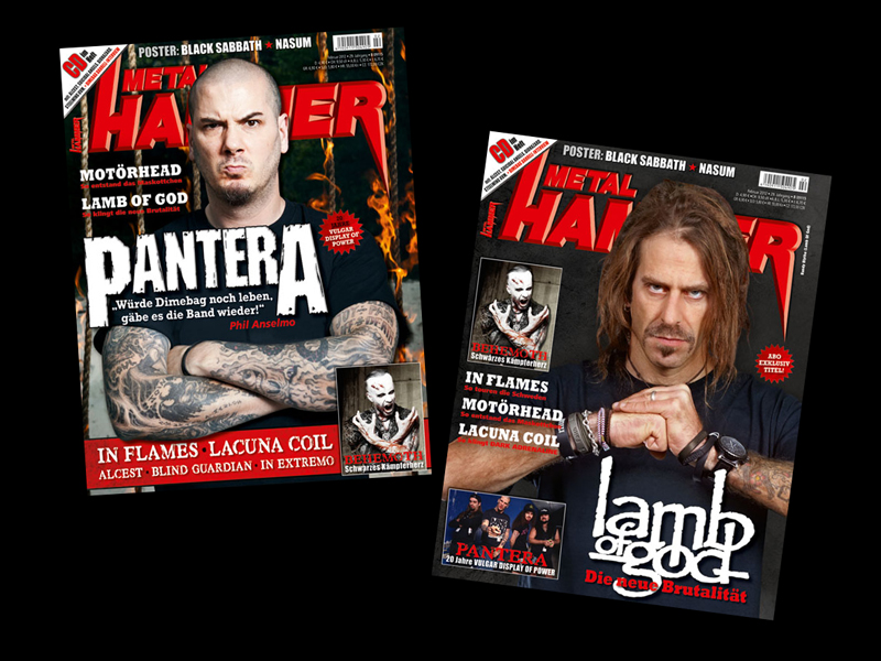 Pantera und Lamb Of God - Doppeltitel der Februar-Ausgabe 2012