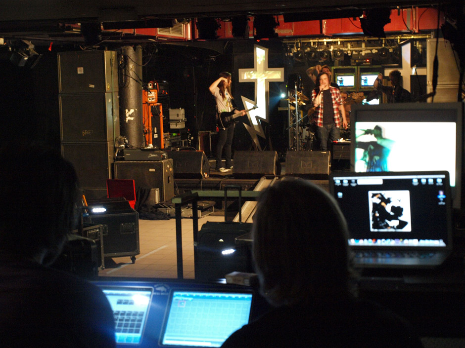 Callejon Backstage auf der Tour im Juni 2012