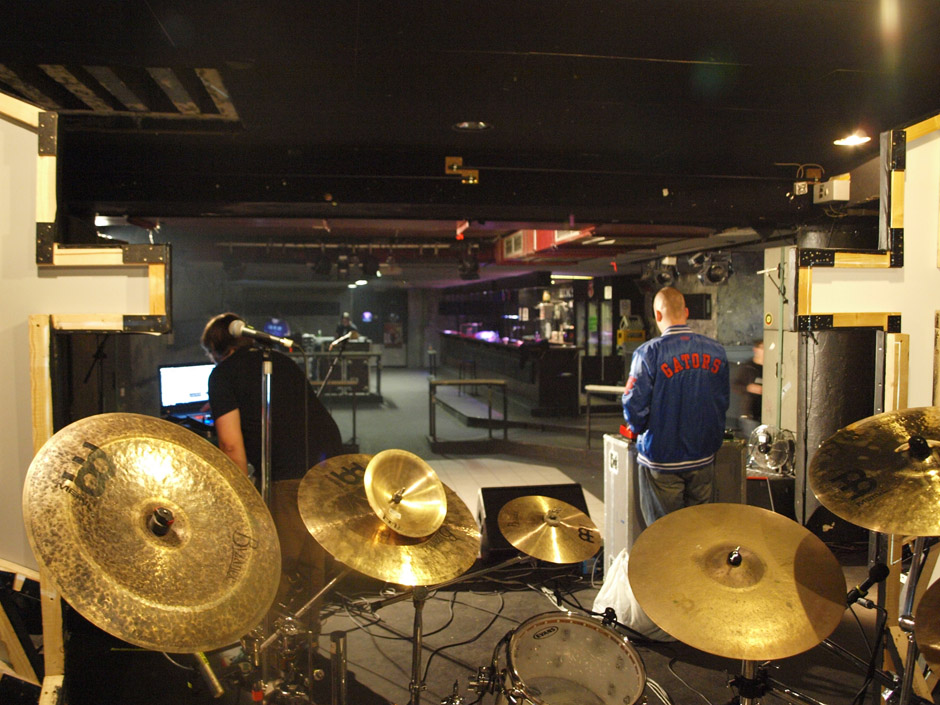 Callejon Backstage auf der Tour im Juni 2012