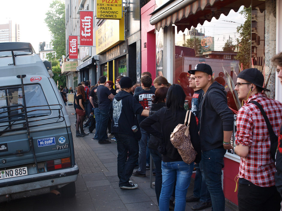 Callejon Backstage auf der Tour im Juni 2012