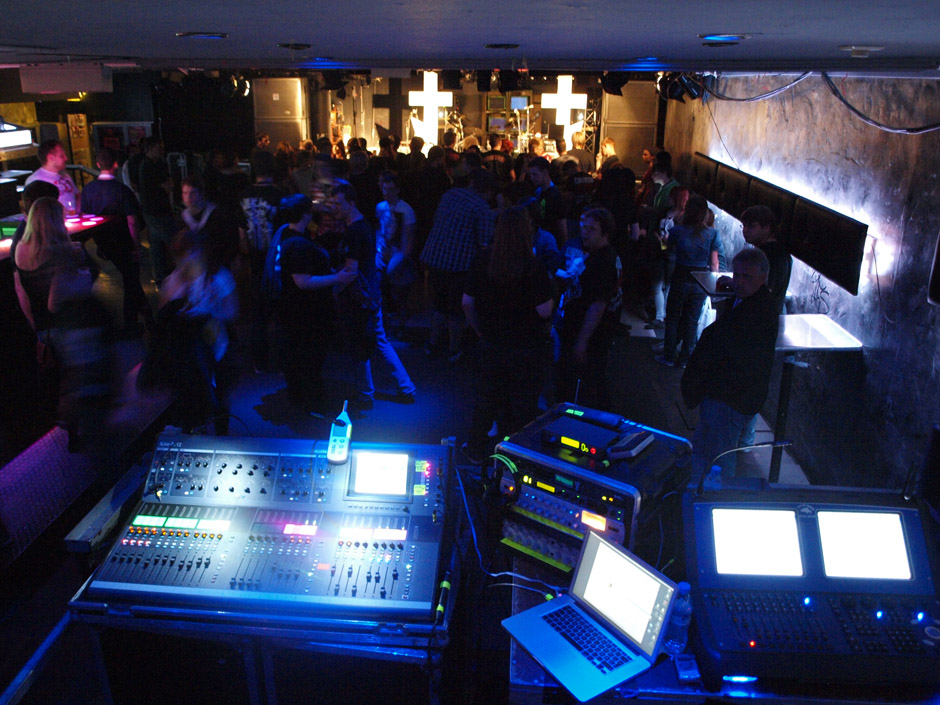 Callejon Backstage auf der Tour im Juni 2012