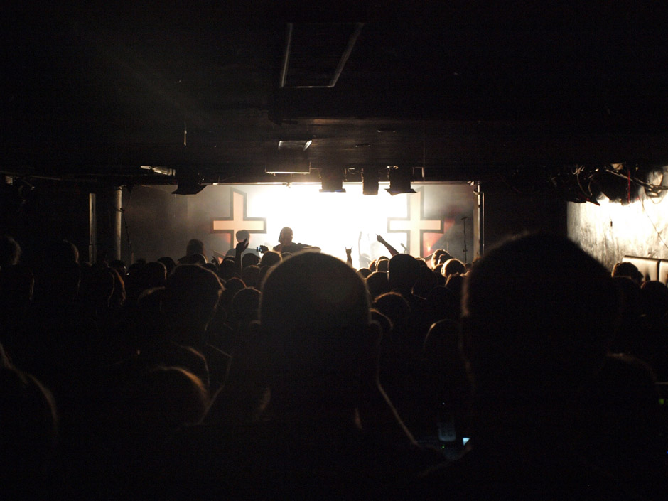 Callejon Backstage auf der Tour im Juni 2012