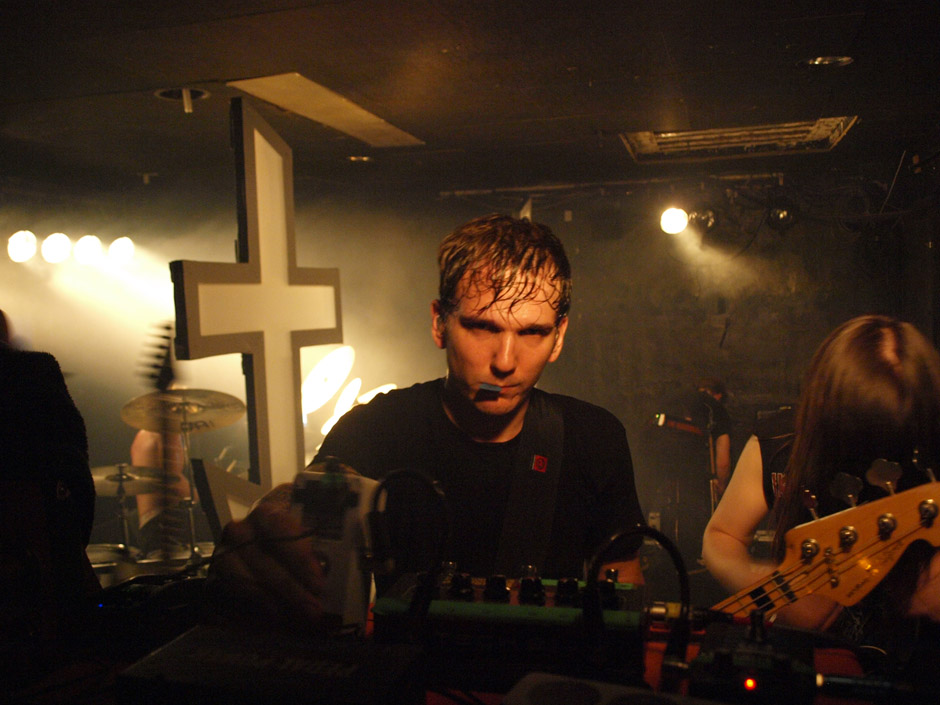 Callejon Backstage auf der Tour im Juni 2012