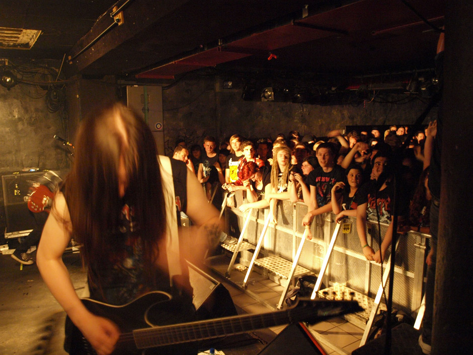 Callejon Backstage auf der Tour im Juni 2012